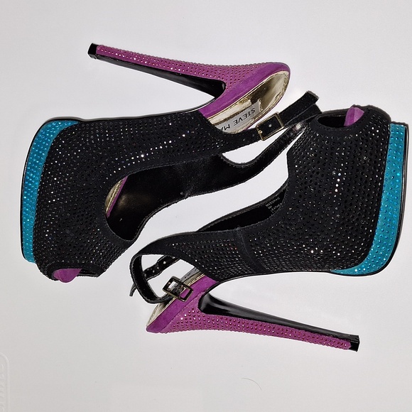 Multi-colored 😍 Steve Madden Slingback heels 🤤 - Picture 2 of 8